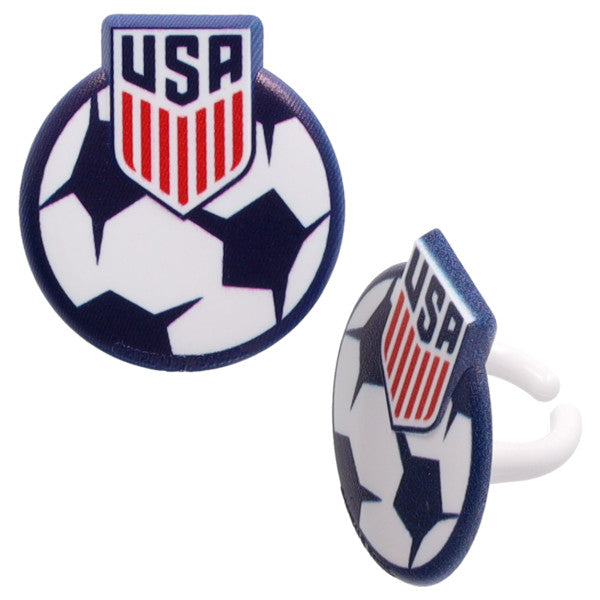 USA Soccer Cupcake Rings | Official U.S. Soccer 12 Count
