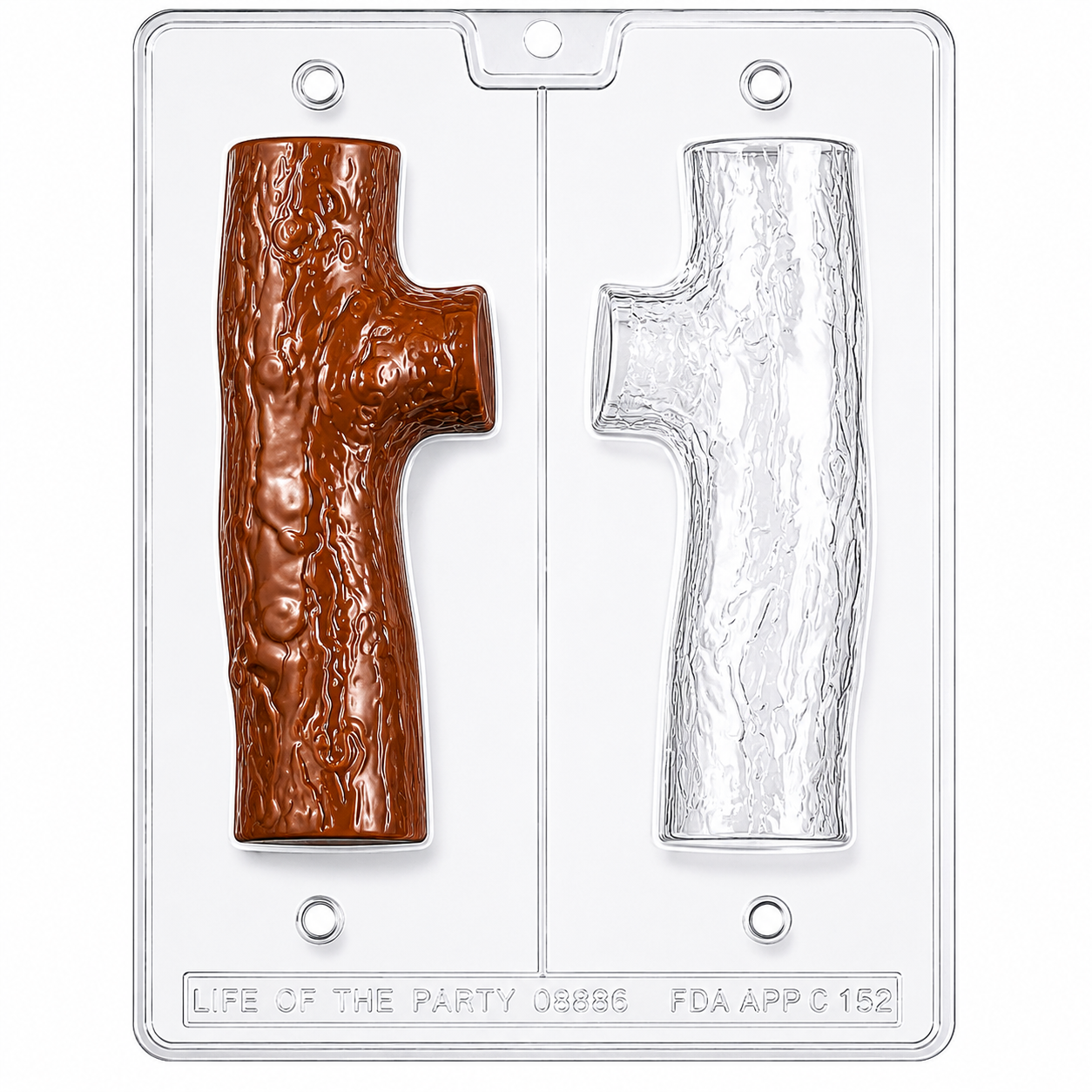Yule Log Chocolate Mold 3D Candy Mold