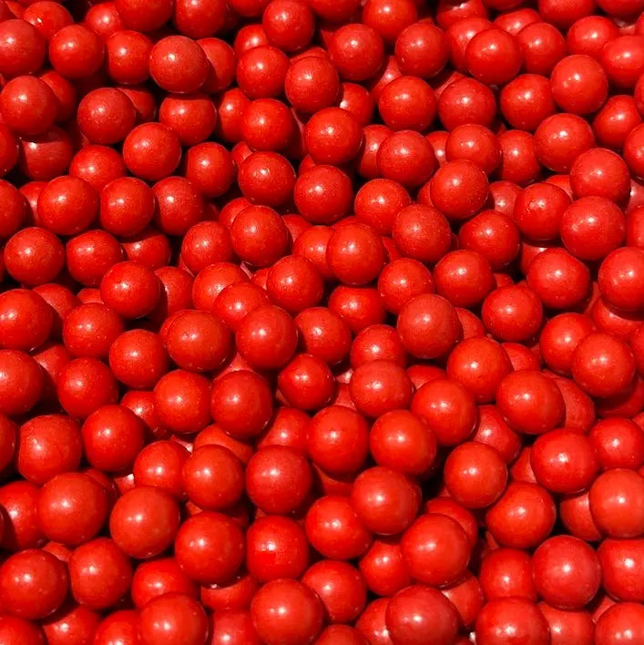 Red Crispy Chocolate Candy Pearls – Cake & Cupcake Topping