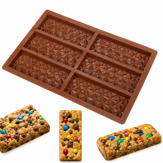Chocolate Bar Pyramid Mold 6 Cavity