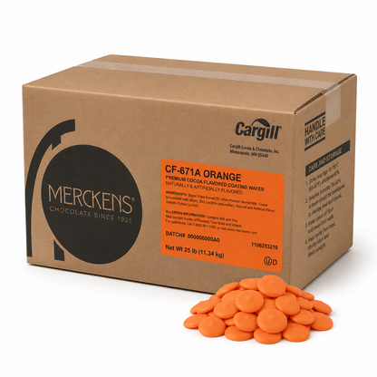 Merckens Chocolate Wafers - Orange