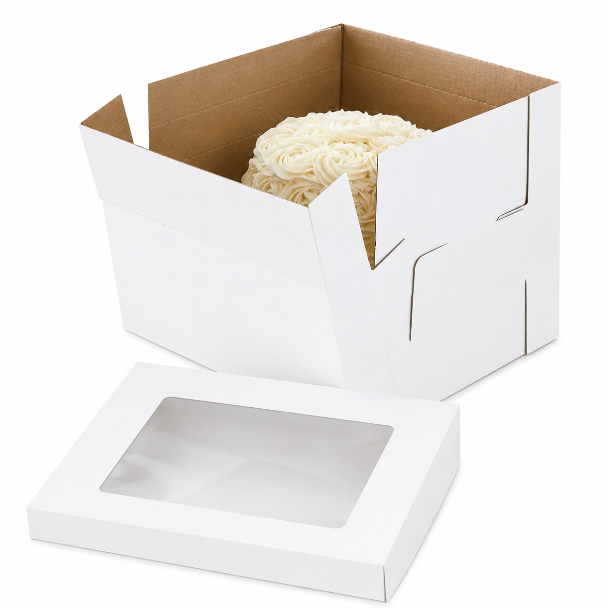 Tall Cake Carrying Box for 2-Tier Cakes & Tall Celebration Cakes – 12x12x12