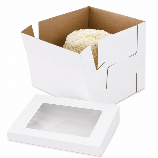 Tall Cake Carrying Box for 2-Tier Cakes & Tall Celebration Cakes – 12x12x12