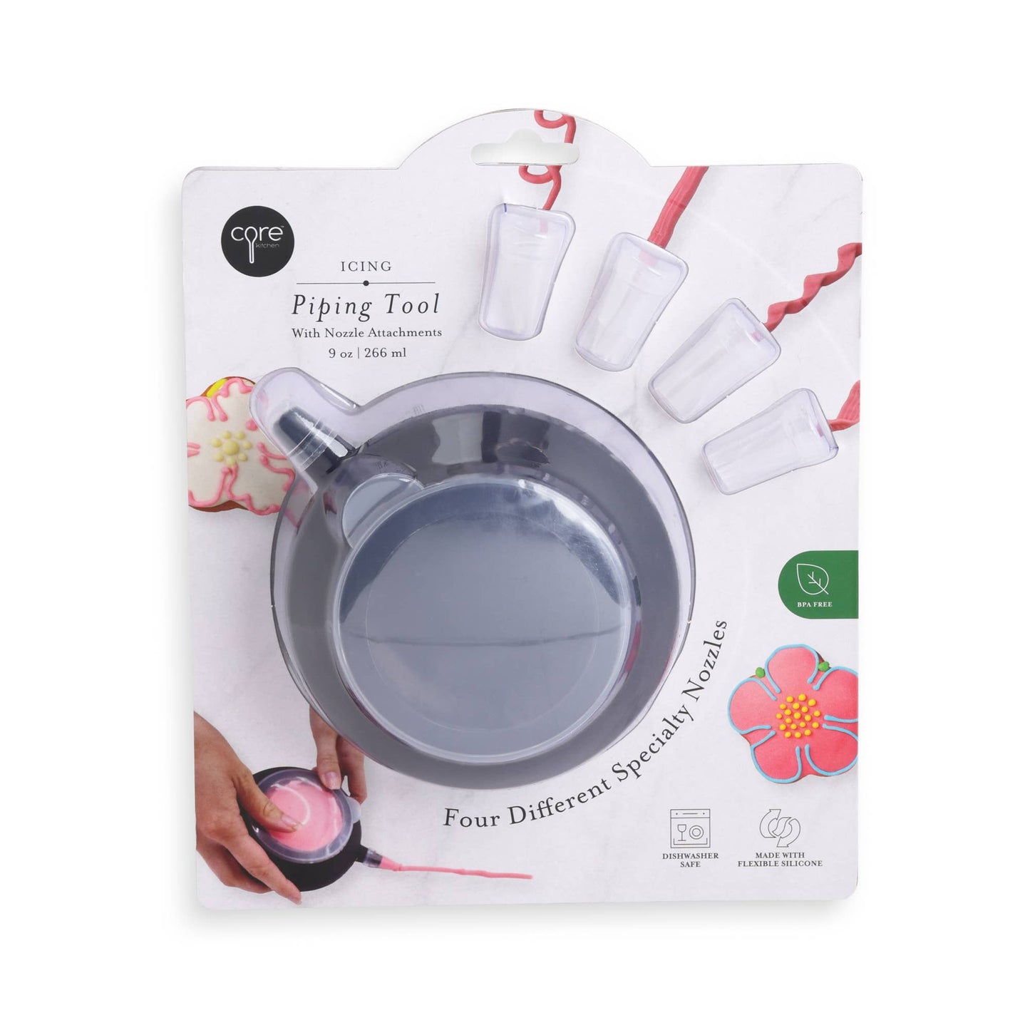 6pc Piping Tool w/ Nozzle Attachments - Onyx