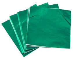 Foils 3in x 3in Dark Green 125pk