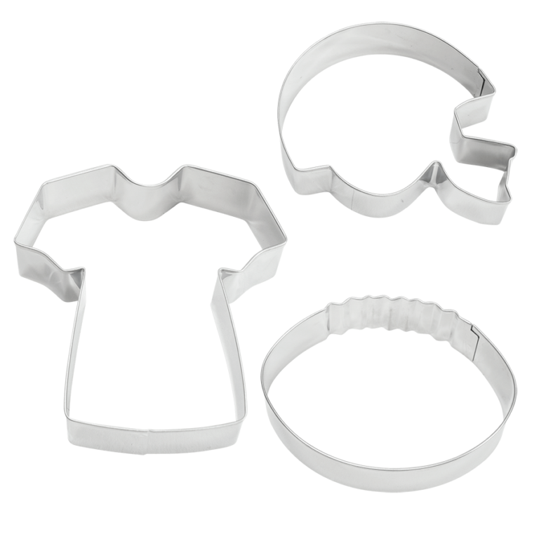 Football Cookie Cutter Set 3 Piece
