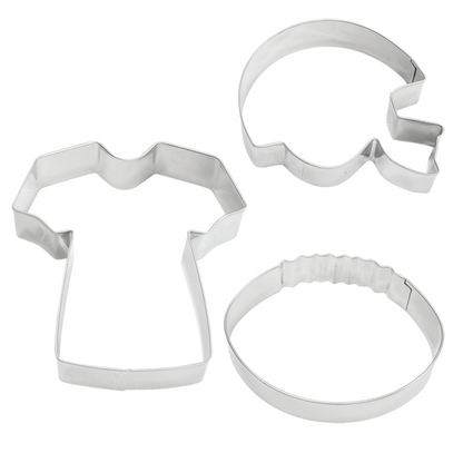 Football Cookie Cutter Set 3 Piece