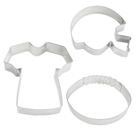 Football Cookie Cutter Set 3 Piece