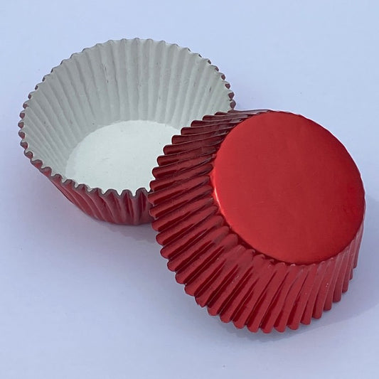 Cupcake Liners Standard Red Foil 32-Count
