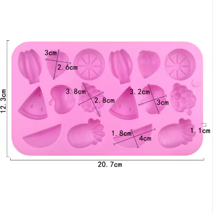 Fruit Shaped Chocolate Candy Silicone Mold