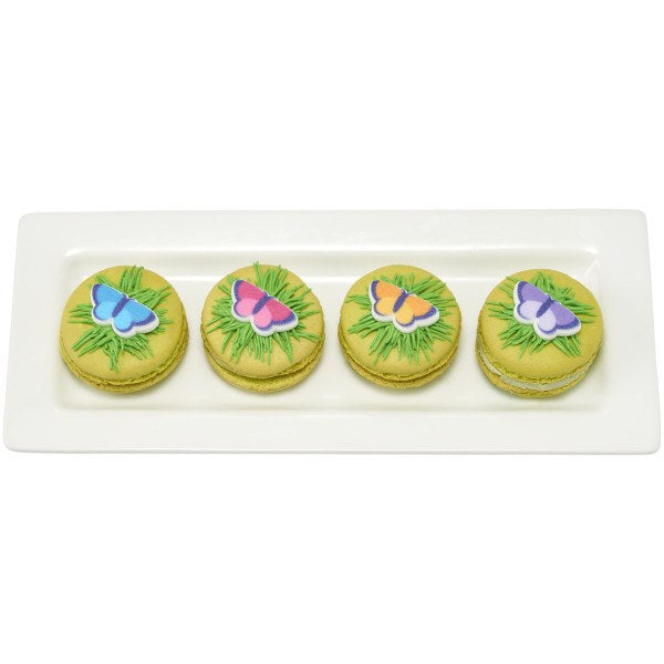 Edible Decorations Sugar Spring Butterfly 1 1/4in 6-Count