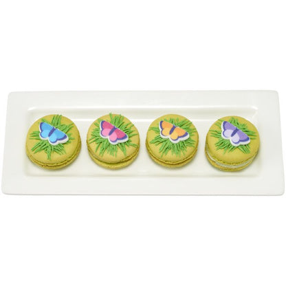 Spring Butterfly Sugar Decorations 1 1/4in 6-Count