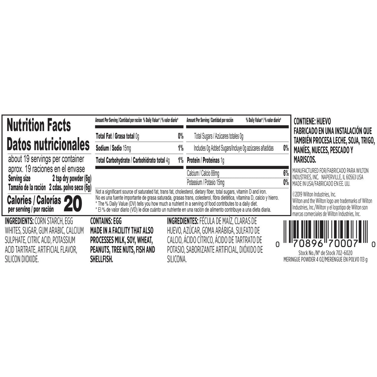 Wilton Meringue Powder 4oz