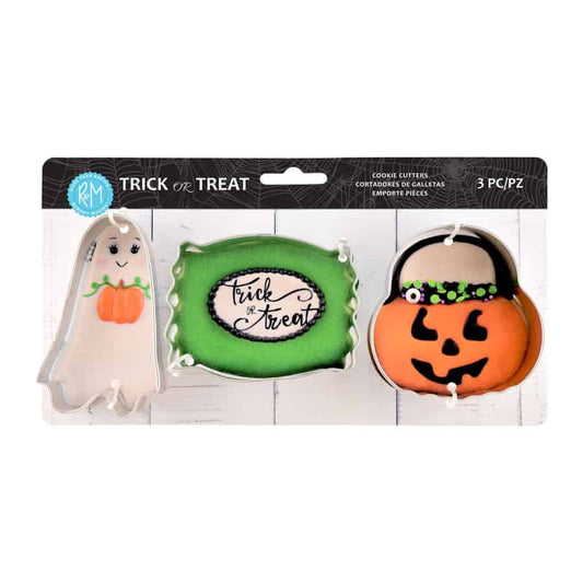 Halloween Trick Or Treat Cookie Cutter Set 3 Piece
