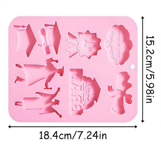 Graduation Silicone Chocolate Mold | Congrats Grad Candy Mold | 8 Cavity