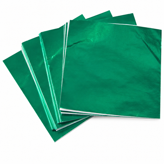 Dark Green Candy Wrappers 4x4 in – Chocolate Foils, 125 Count