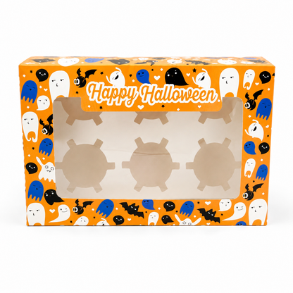 Halloween Cupcake Box  5 Pack 9x6.5x3