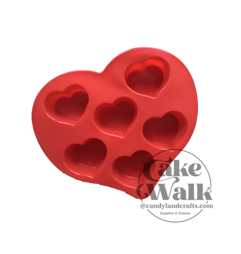 Valentine Heart Silicone Pan – Cupcakes, Brownies & Rice Krispy Treats
