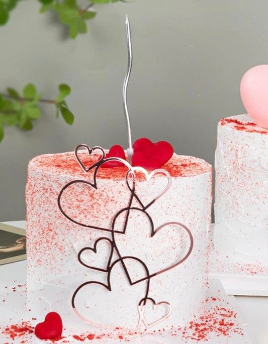 Hearts Cake Topper