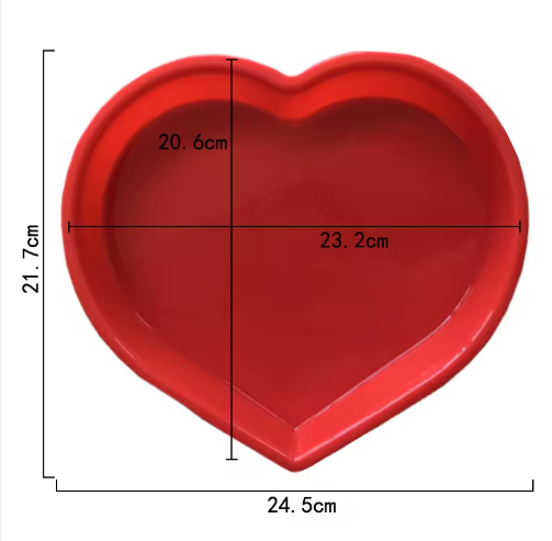 Heart Silicone Cake Pan – Flexible Baking Mold