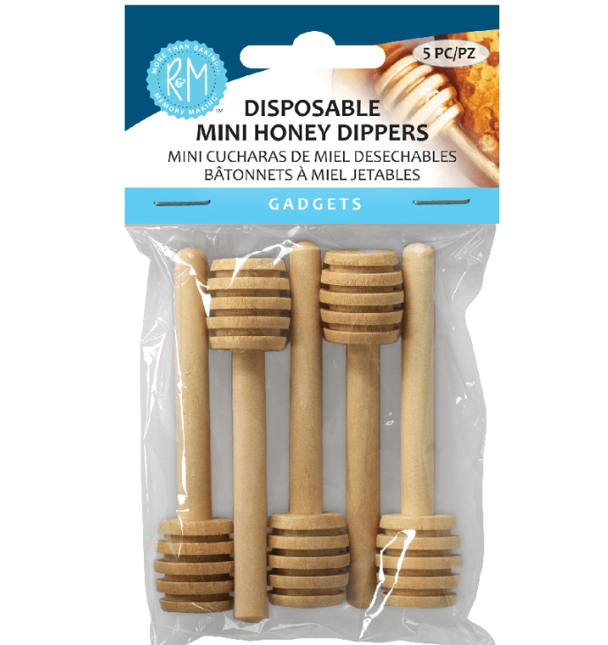 Disposable Mini Honey Dippers Pack of 5