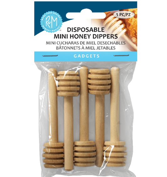 Disposable Mini Honey Dippers Pack of 5