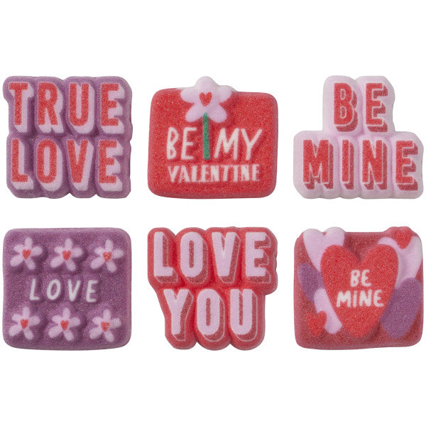Edible Decoration Sweet Valentine Assortment 10 Count