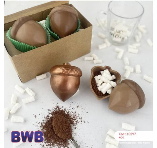 Acorn 3  Piece Chocolate Mold