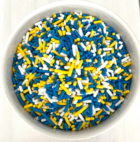 Sprinkles Blue Yellow White
