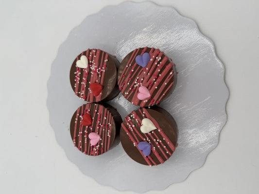 Edible Decorations Royal Icing Mini Hearts 1/2in 12-Count