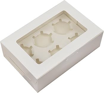 Cupcake Box 6 Count 9in x 6in