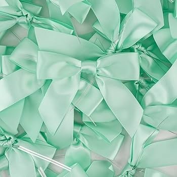 Small Bow Pastel Green 10 Pk