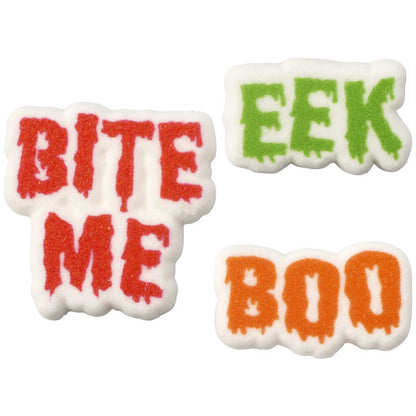 Edible Decorations Halloween Fright 1.5in 3-Count