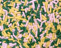 Sprinkles Green White Yellow 4oz