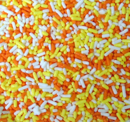 Sprinkles Orange yellow white 12
