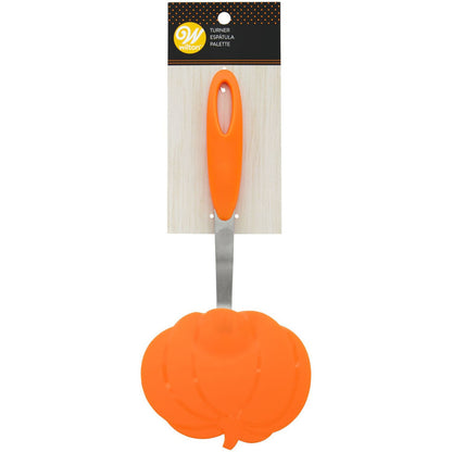 Fall or Halloween Large Pumpkin Plastic  Spatula with Silicone Handle