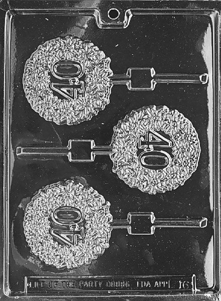 40th Lolly Mold