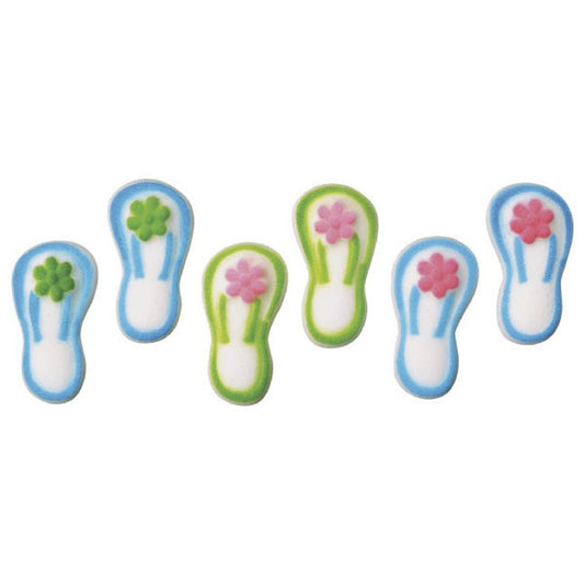 Edible Decorations  Flip Flops 2in 6-Count