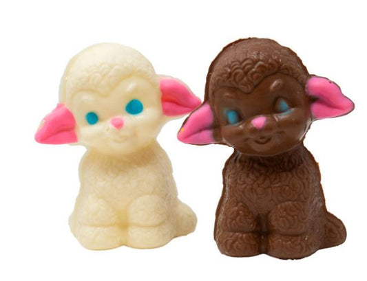 Easter White Chocolate Lamb – 2 oz Solid Chocolate Easter Candy