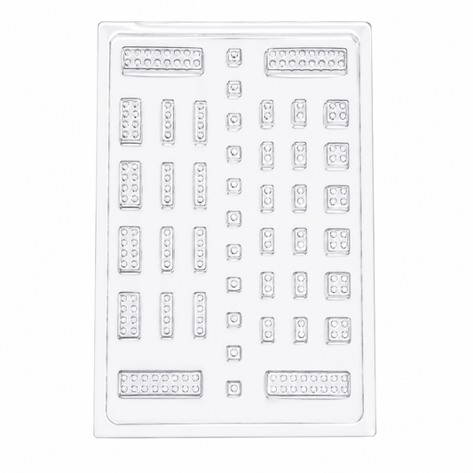Professional Building Brick POM Chocolate Mold – Assorted Blocks