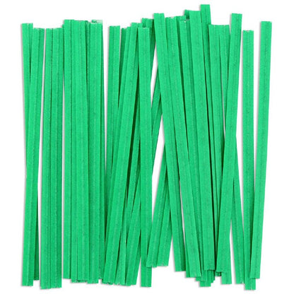 Green Twist Ties 100 count