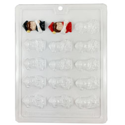 Graduation Cap Character Chocolate Mold | 15 Cavity Candy Mold for Party Favors