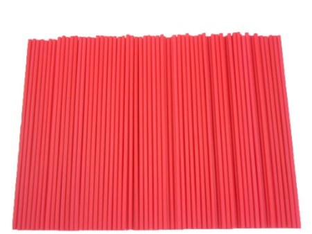 Lollipop Sticks 4 1/2in Red 50 pkg