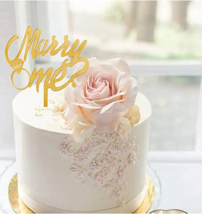 Marry Me Cake Topper
