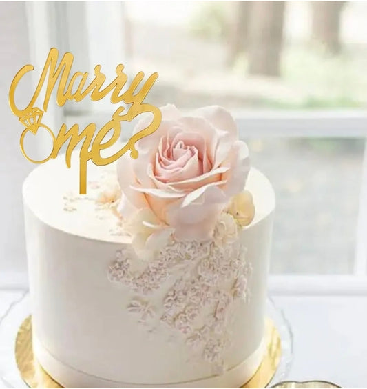 Marry Me Cake Topper