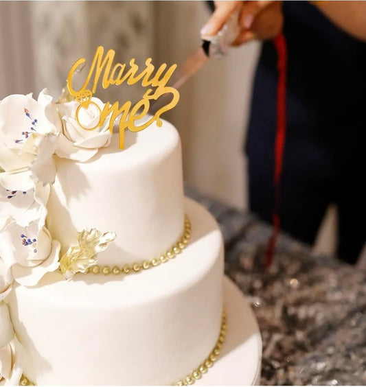 Marry Me Cake Topper
