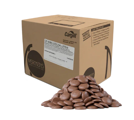 Merckens Lite Cocoa Chocolate Wafers 45lbs Bulk Case