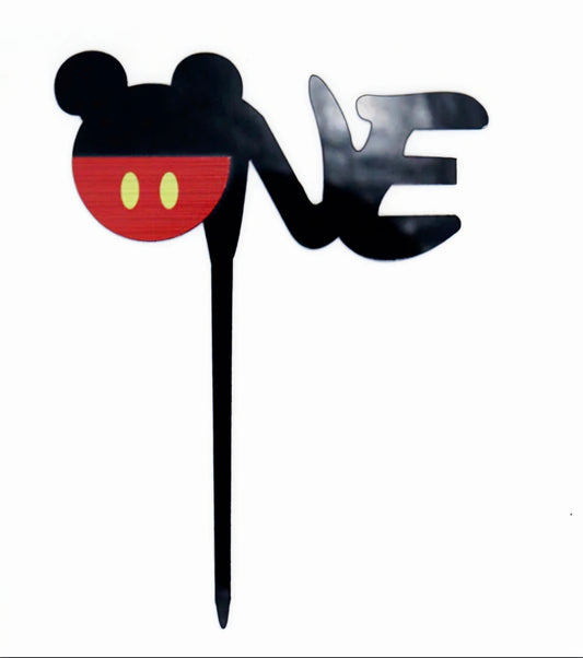 Mickey Mouse One Cake Topper