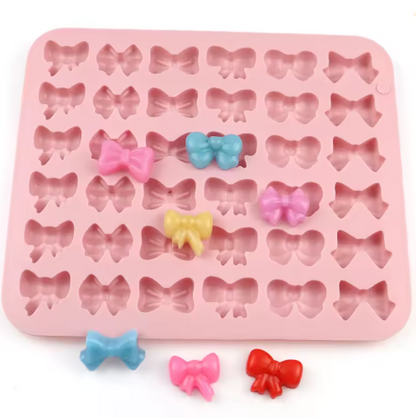 Mini Bow Silicone Candy Mold Asst Bow Shapes