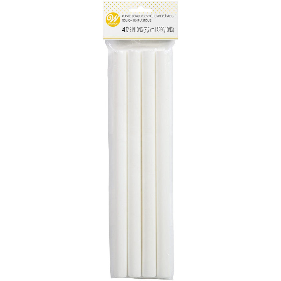 Cake Dowel Rod Plastic 4 Piece
